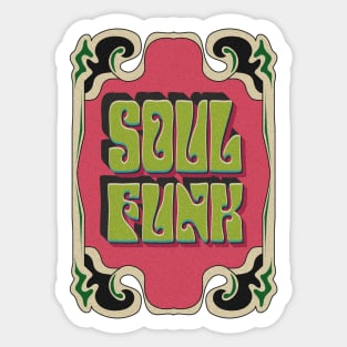 retro 70s design soul funk Sticker